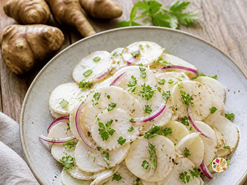 salade de topinambour cru